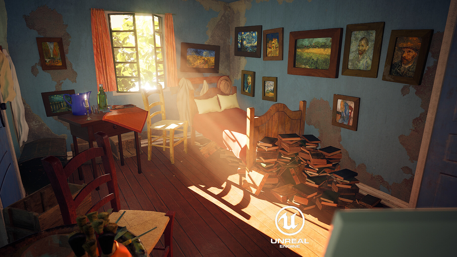 ArtStation - Vincent Van Gogh's bedroom