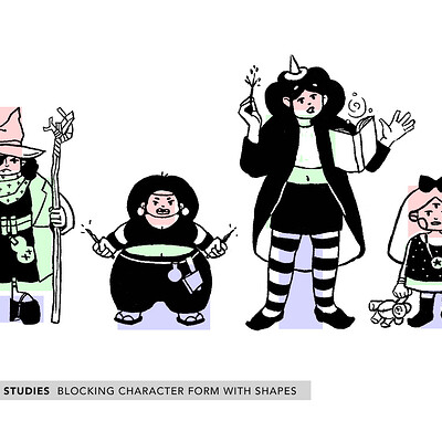 Character Design Shape Studies