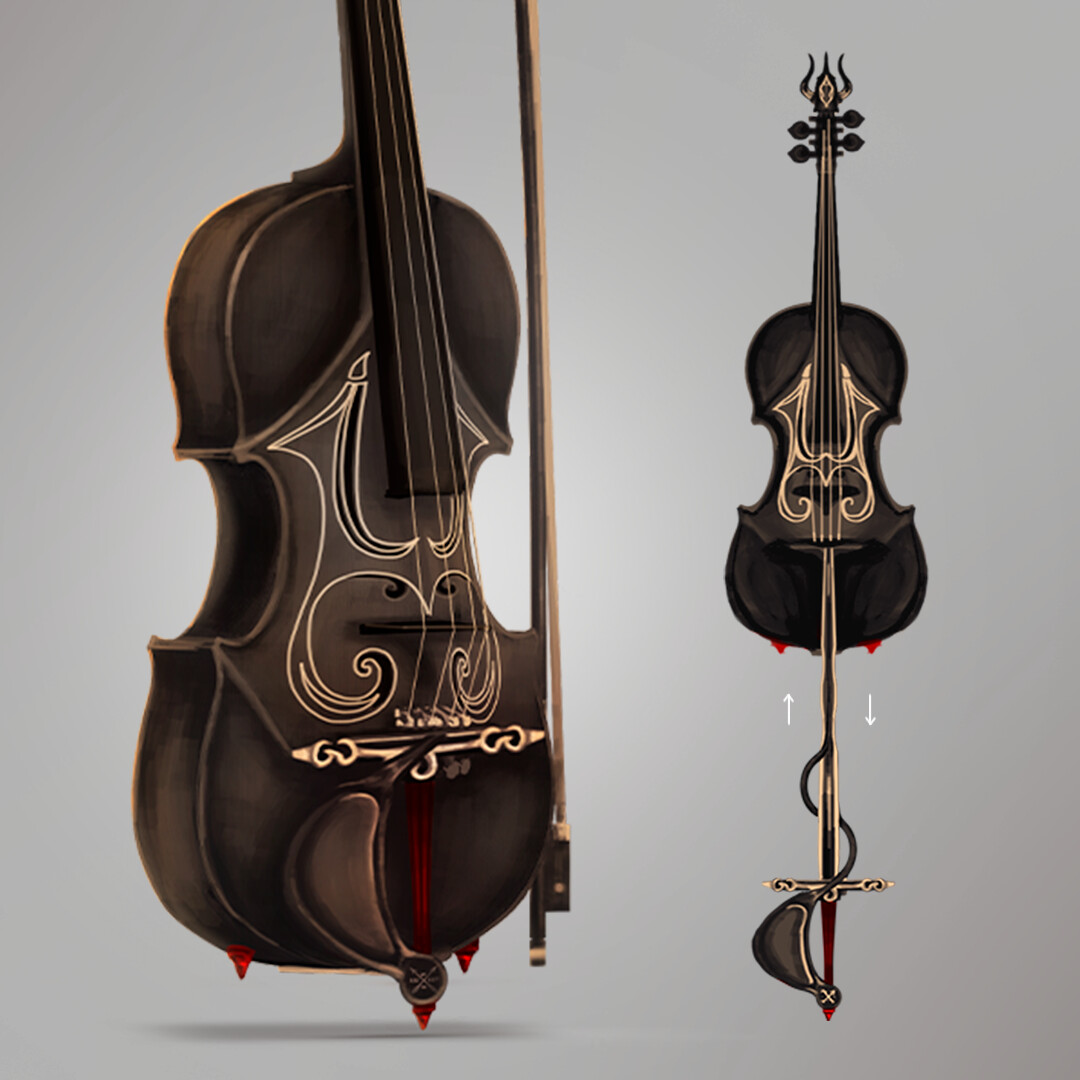 ArtStation - Prop Design - Violin Weapon