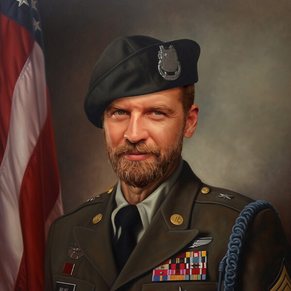 ArtStation - US Army Portrait for Memorial Day Gift / Custom Portrait ...