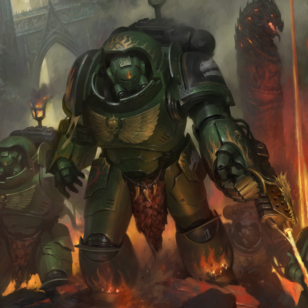 ArtStation - Warhammer 40k - Salamanders: Warforged Strike Force - Cover