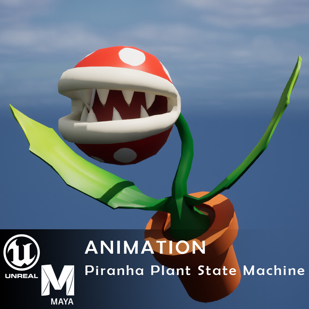 Artstation piranha plant state machine animations