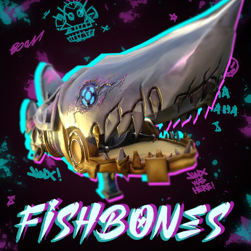 ArtStation Jinx's Fishbones Arcane Fanmade