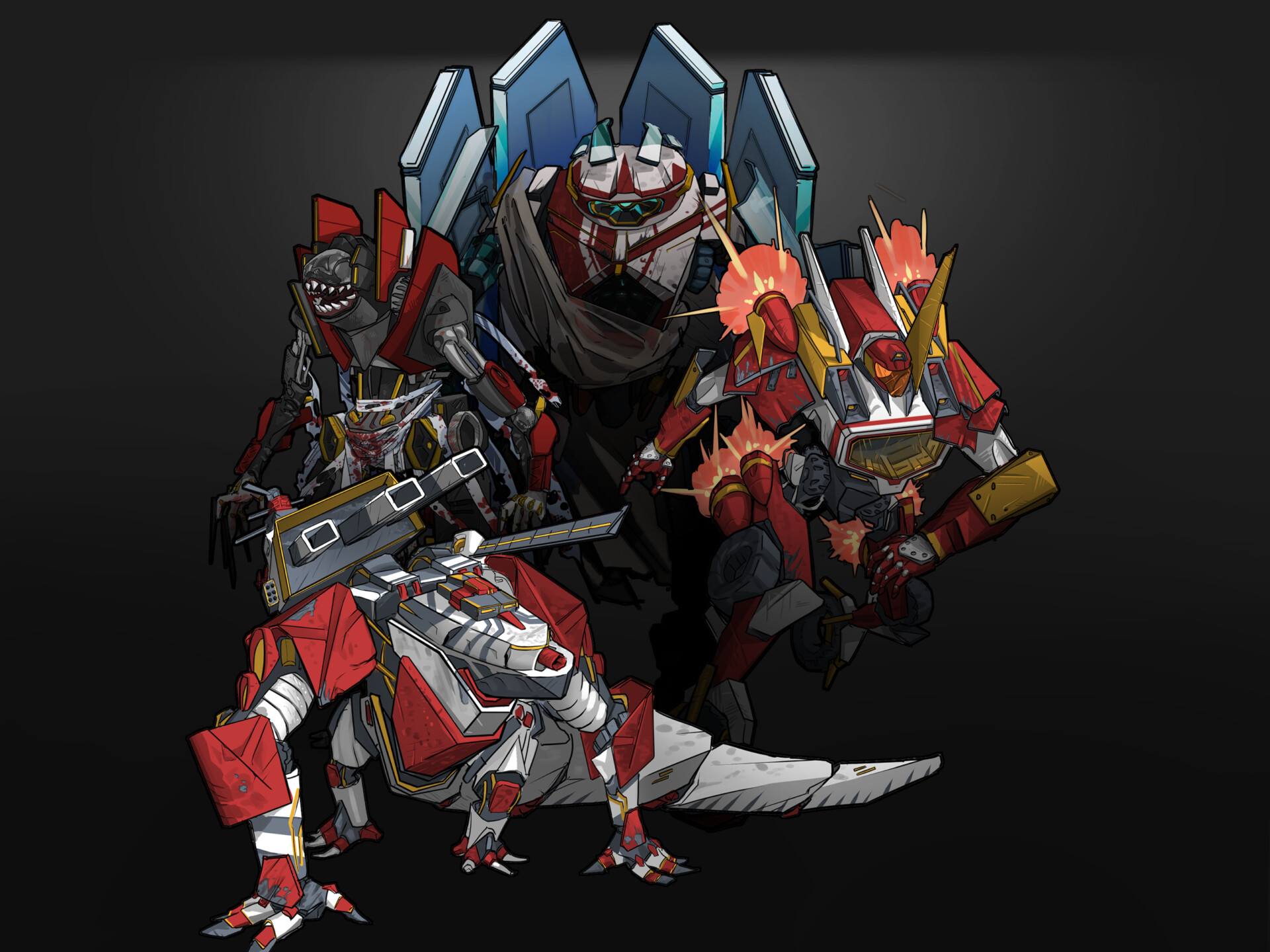 Artstation ben hai parallel mecha concepts vol 1