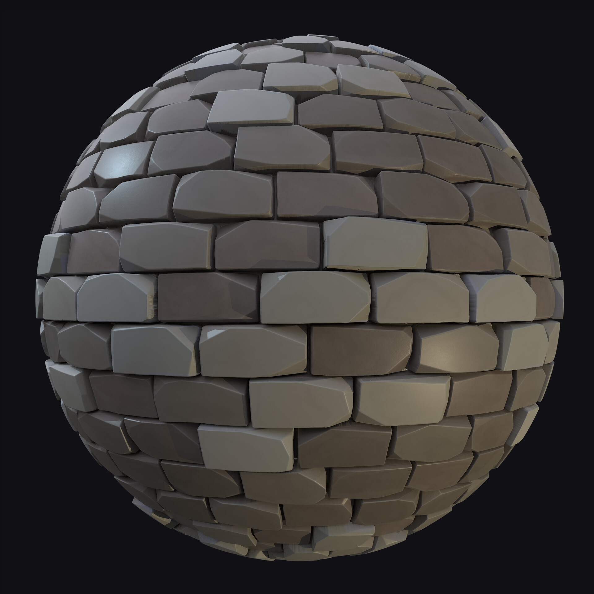 ArtStation - Stylized Brick Material Made In Substance Designer