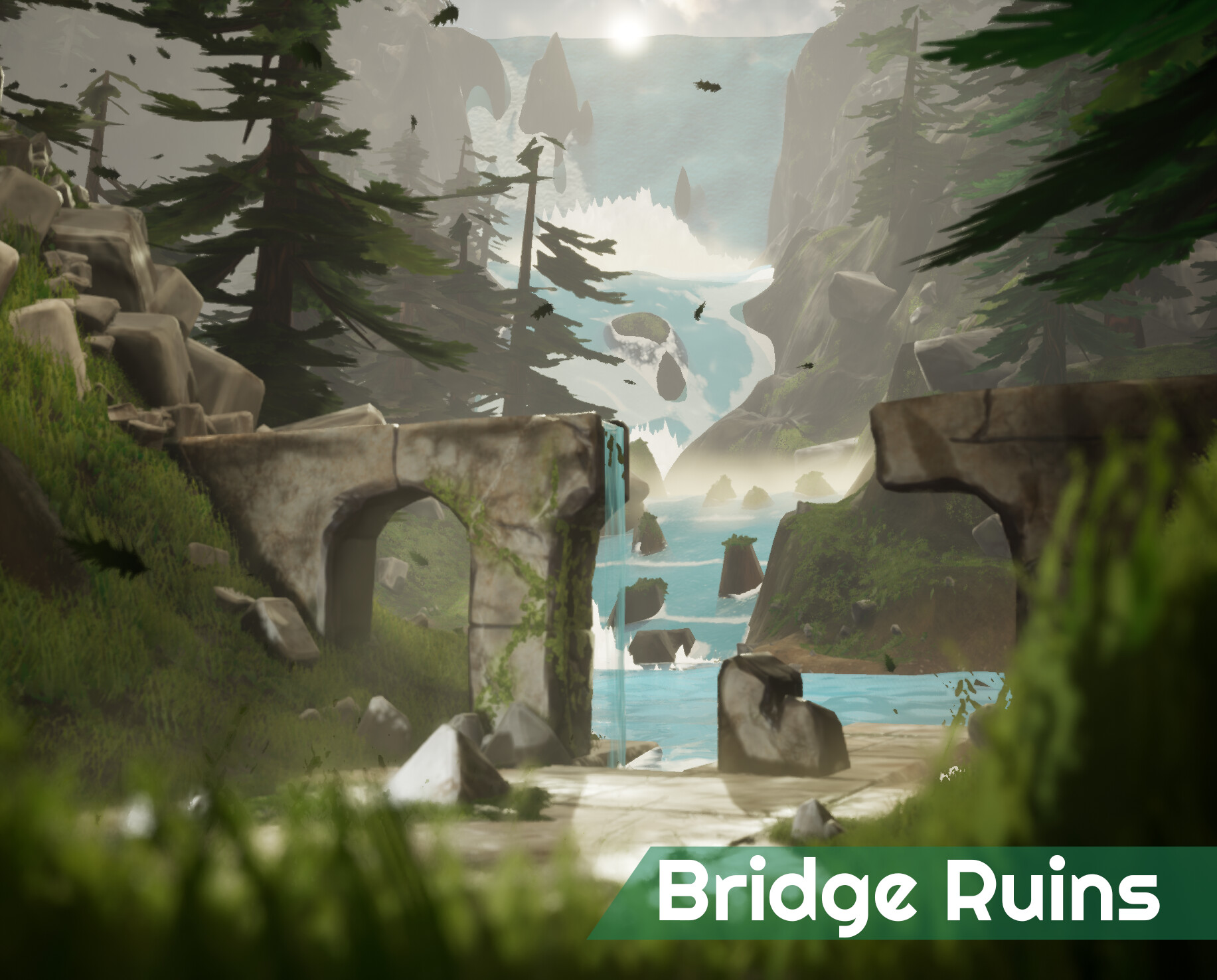 ArtStation - Bridge Ruins - Environment