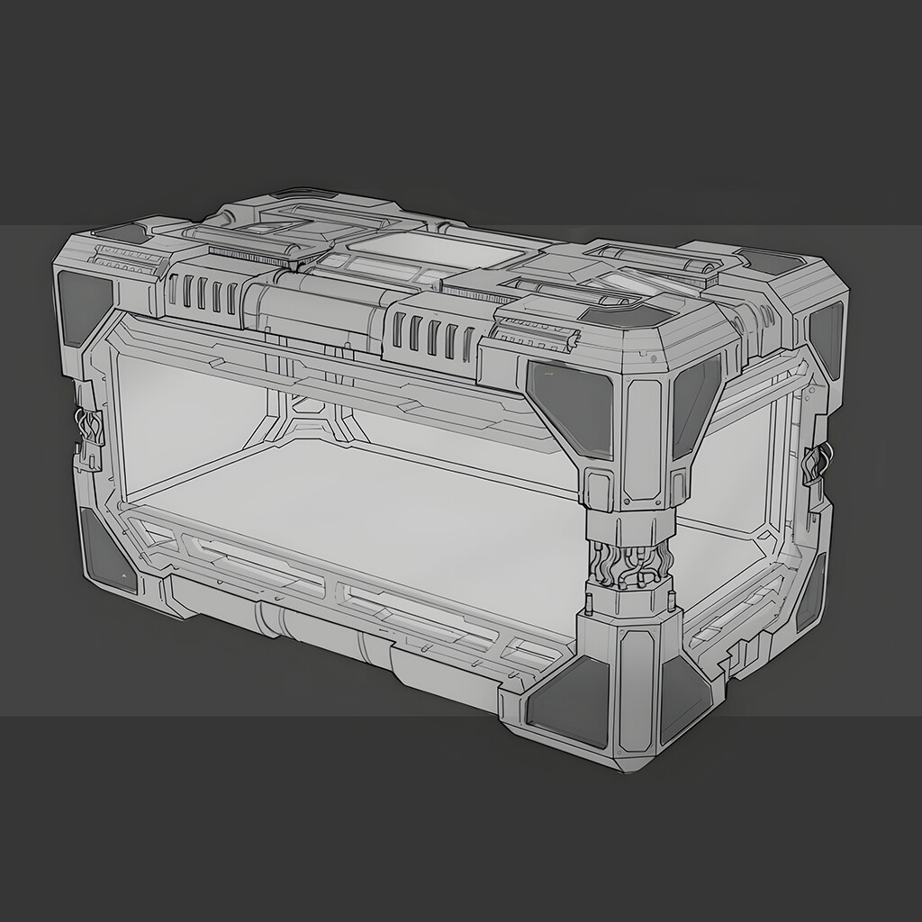 Artstation hard surface prop designs