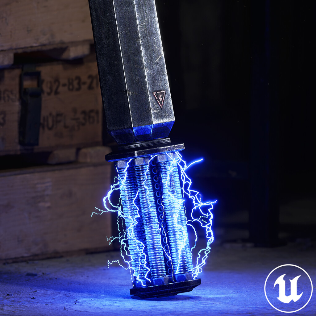 ArtStation Wolfenstein Electric Baton (Fanart)