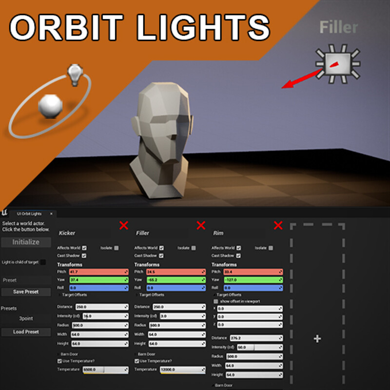 Orbit Lights for Unreal Engine