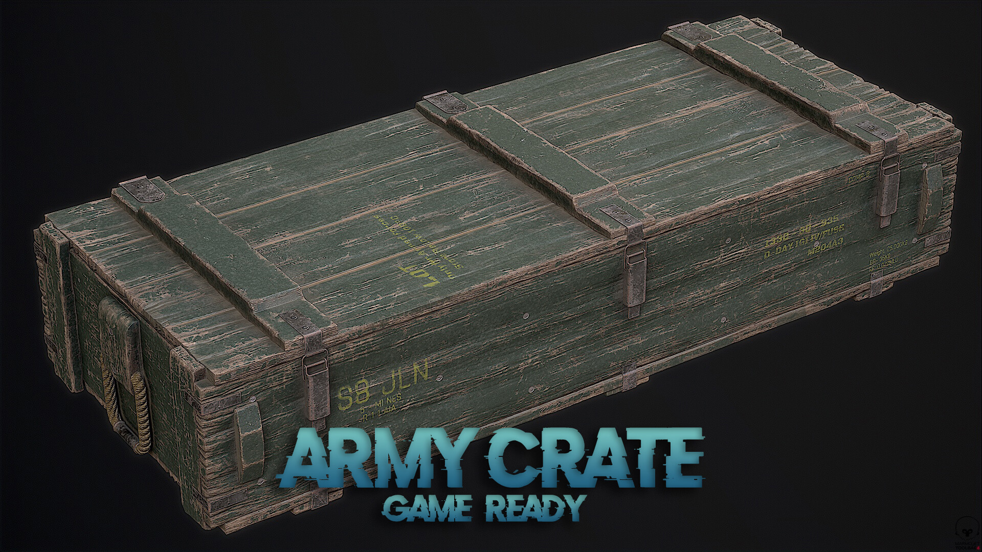 ArtStation Army Wooden Crate