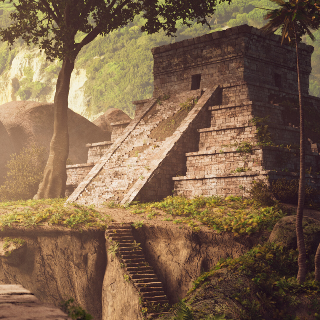 ArtStation - Mayan Piramyd Ruins 3D