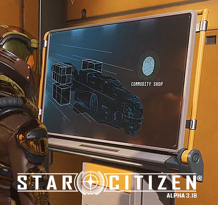 ArtStation Star Citizen Commodity Kiosk UI Styles