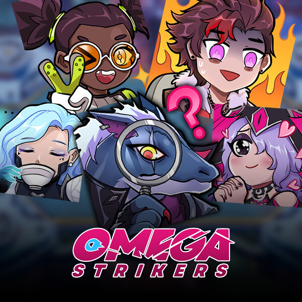 ArtStation Omega Strikers Beta Battle pass Emotes