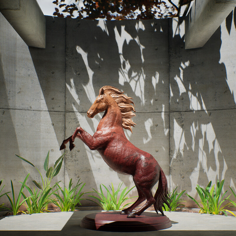 Horse Sculpture  in UE5