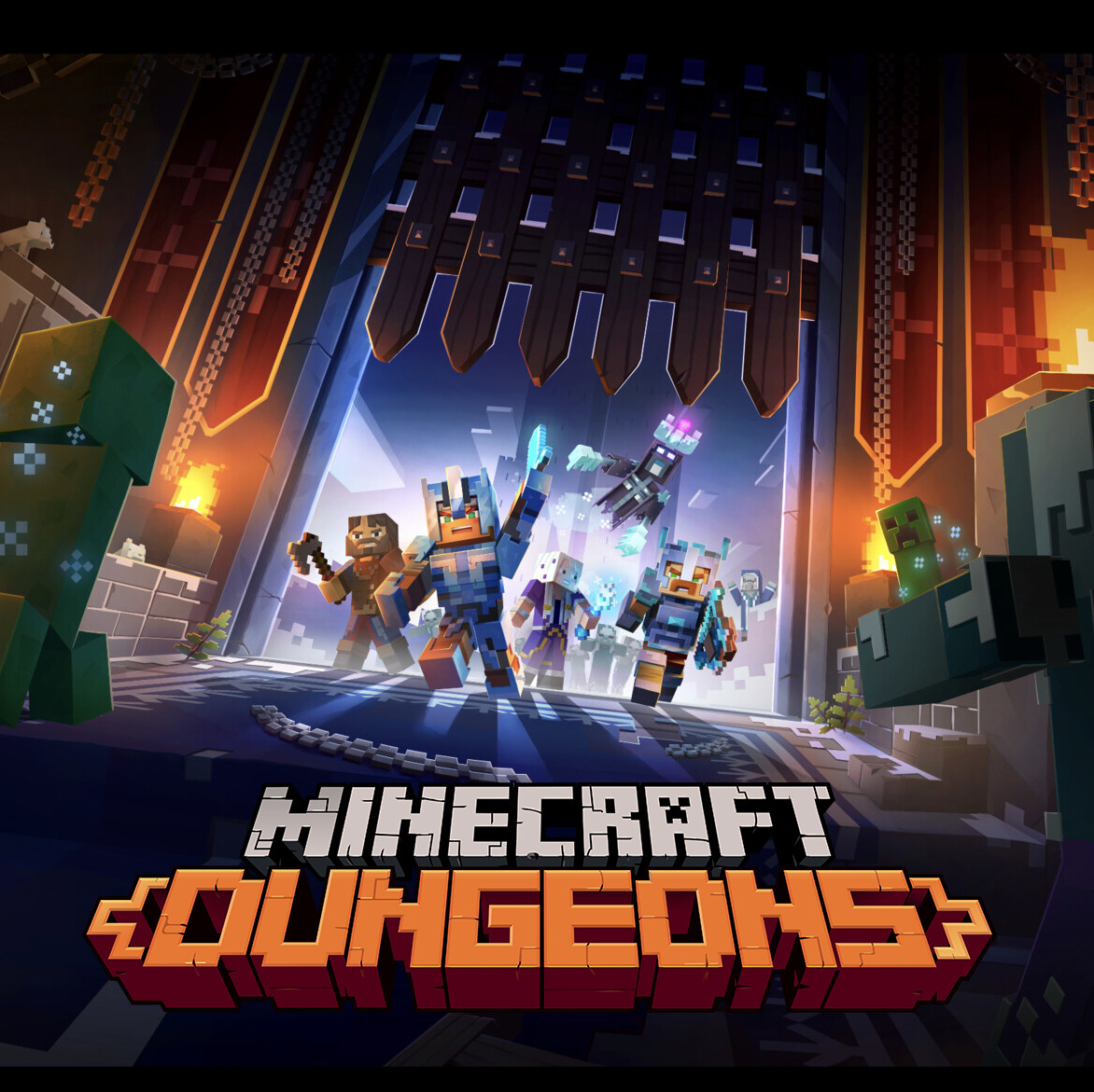 ArtStation - Minecraft Dungeon Cover Art - Creeping Winter (with Bruno ...