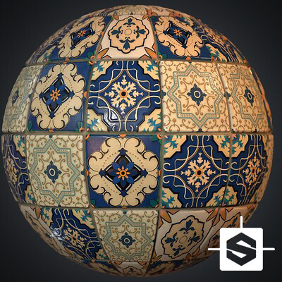 ArtStation - Ceramic Tile Material