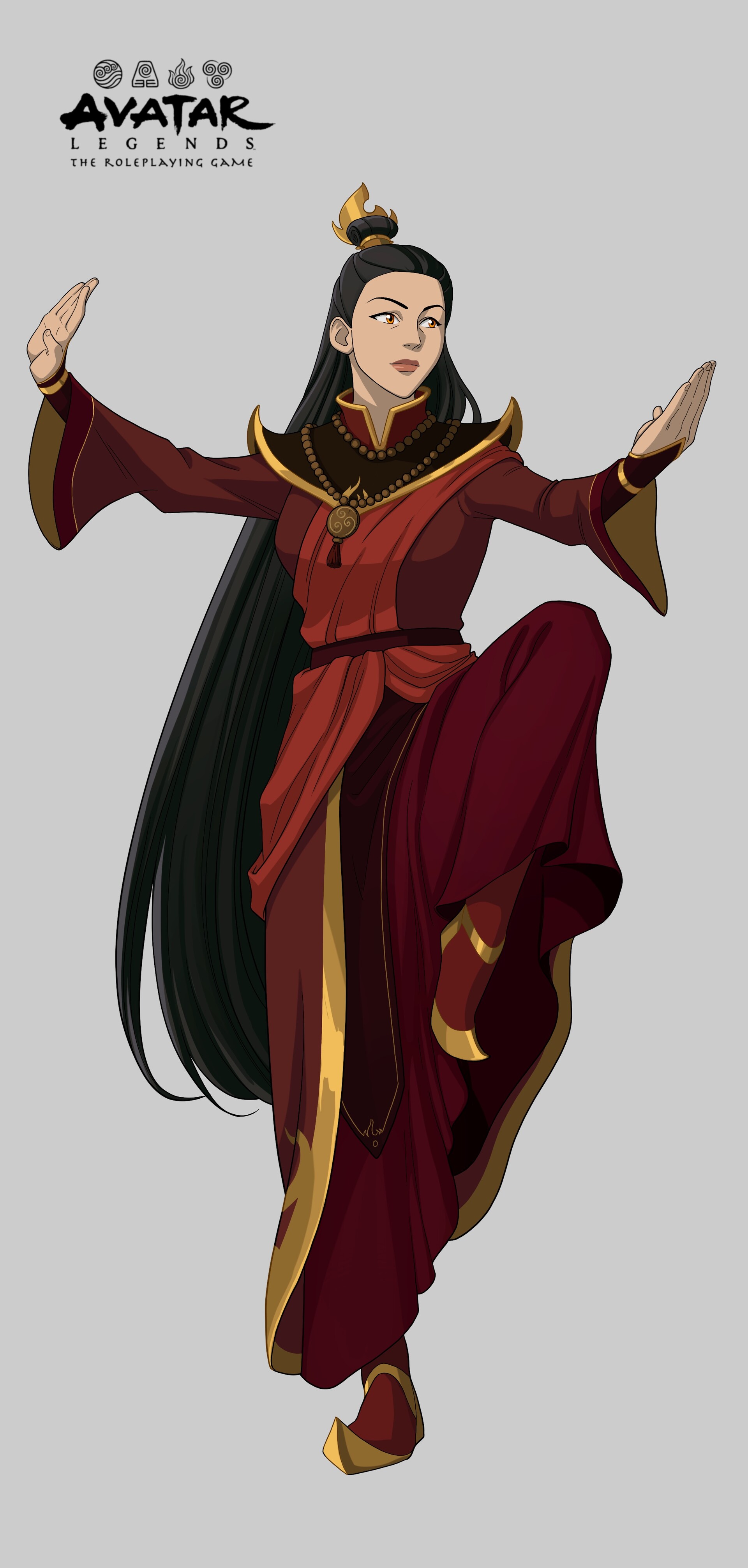 Official character design for Princess Zeisan (Sozin's sister) in