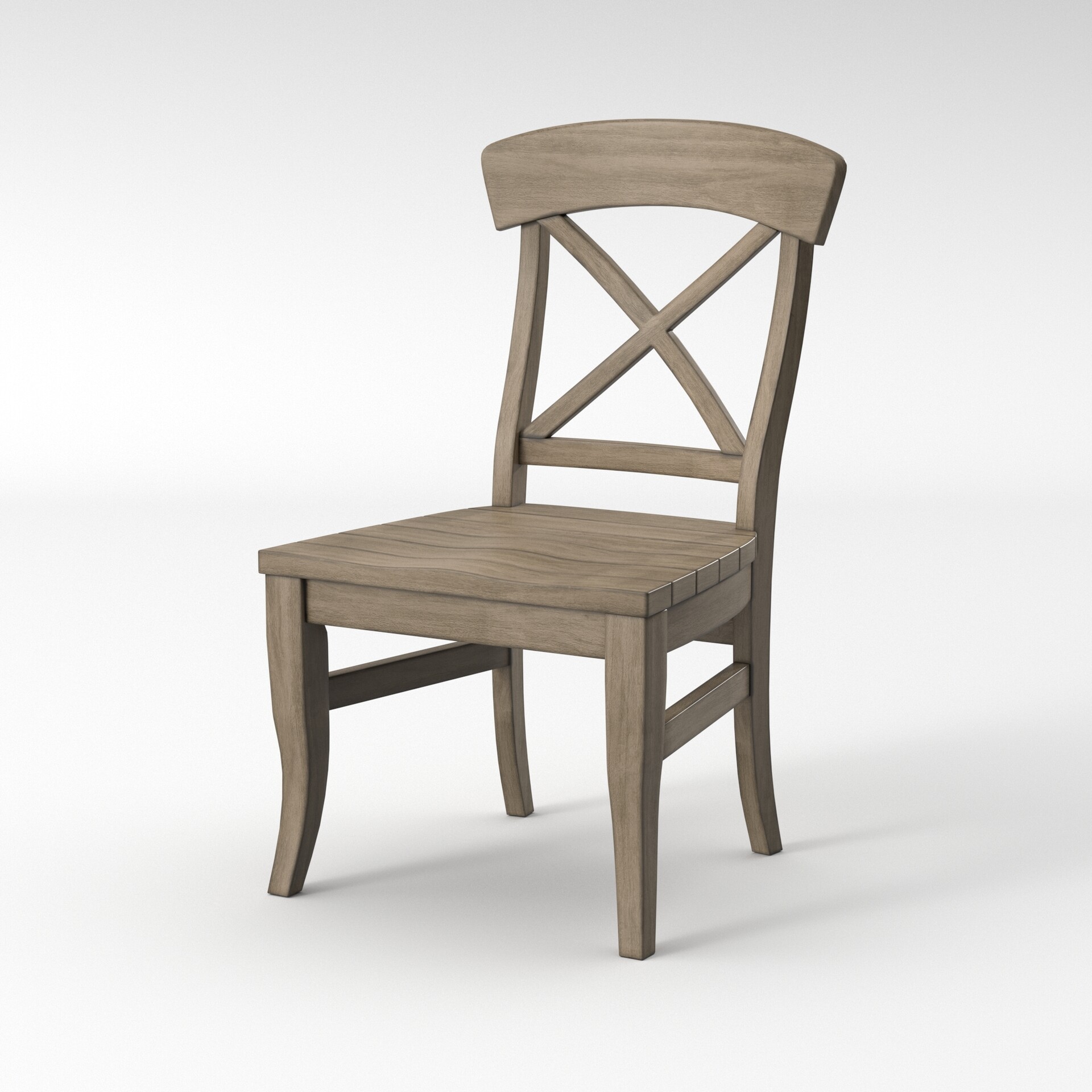 ArtStation Solid Wood Cross Back Side Chair