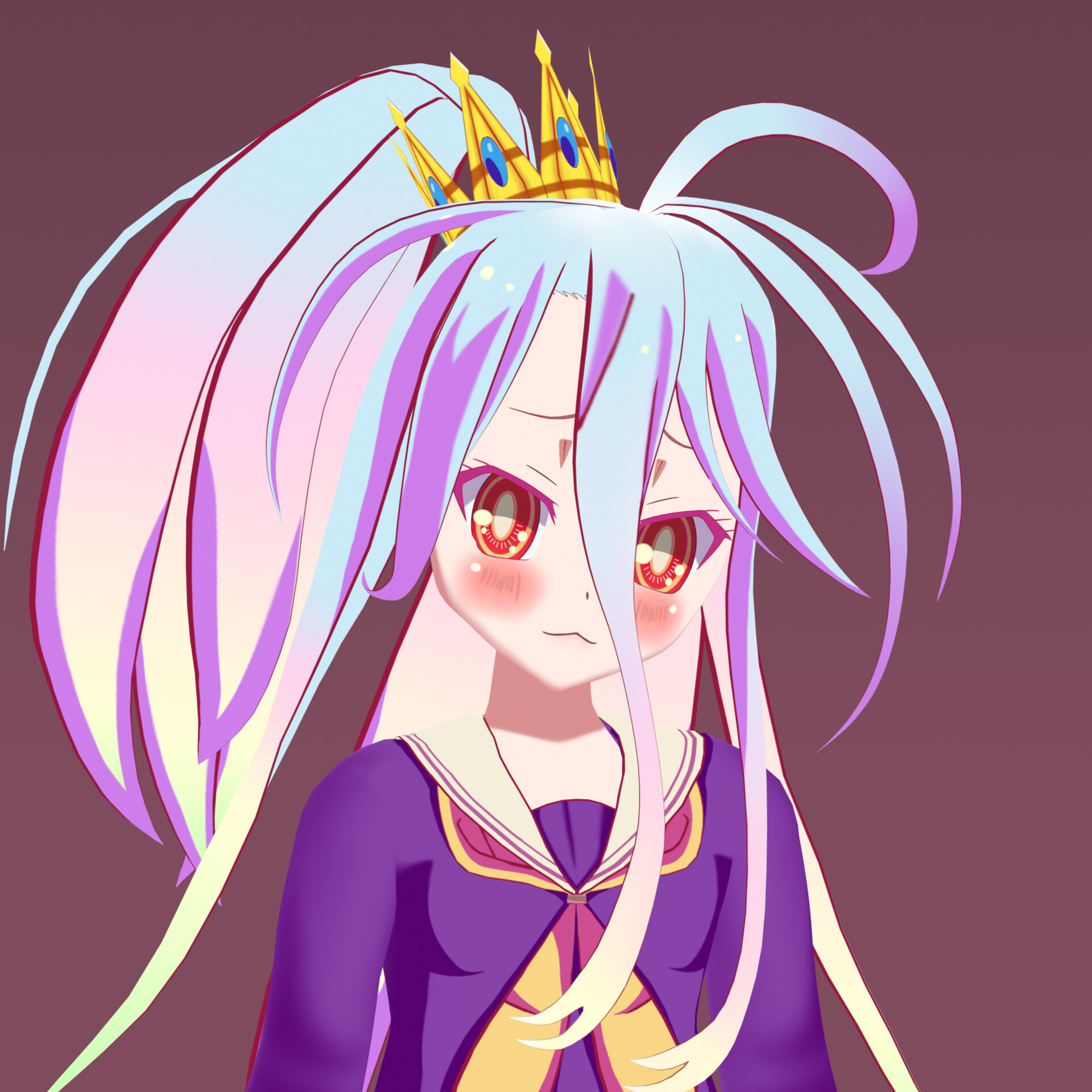 Anime Fanarts — Character: Shiro Anime: No Game No Life NO GAME