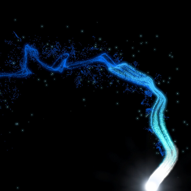 ArtStation - Blue magic particles