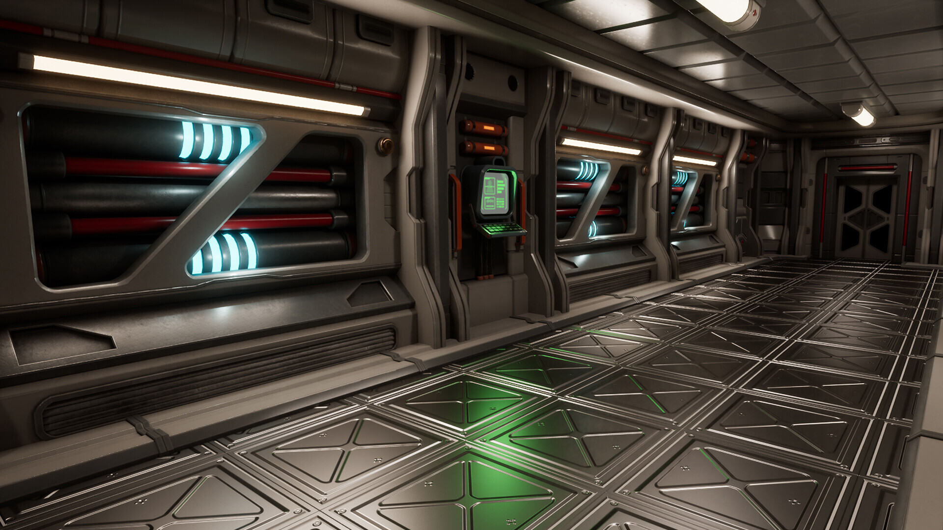 ArtStation - Sci fi hallway Fly-through created in Unreal Engine 5