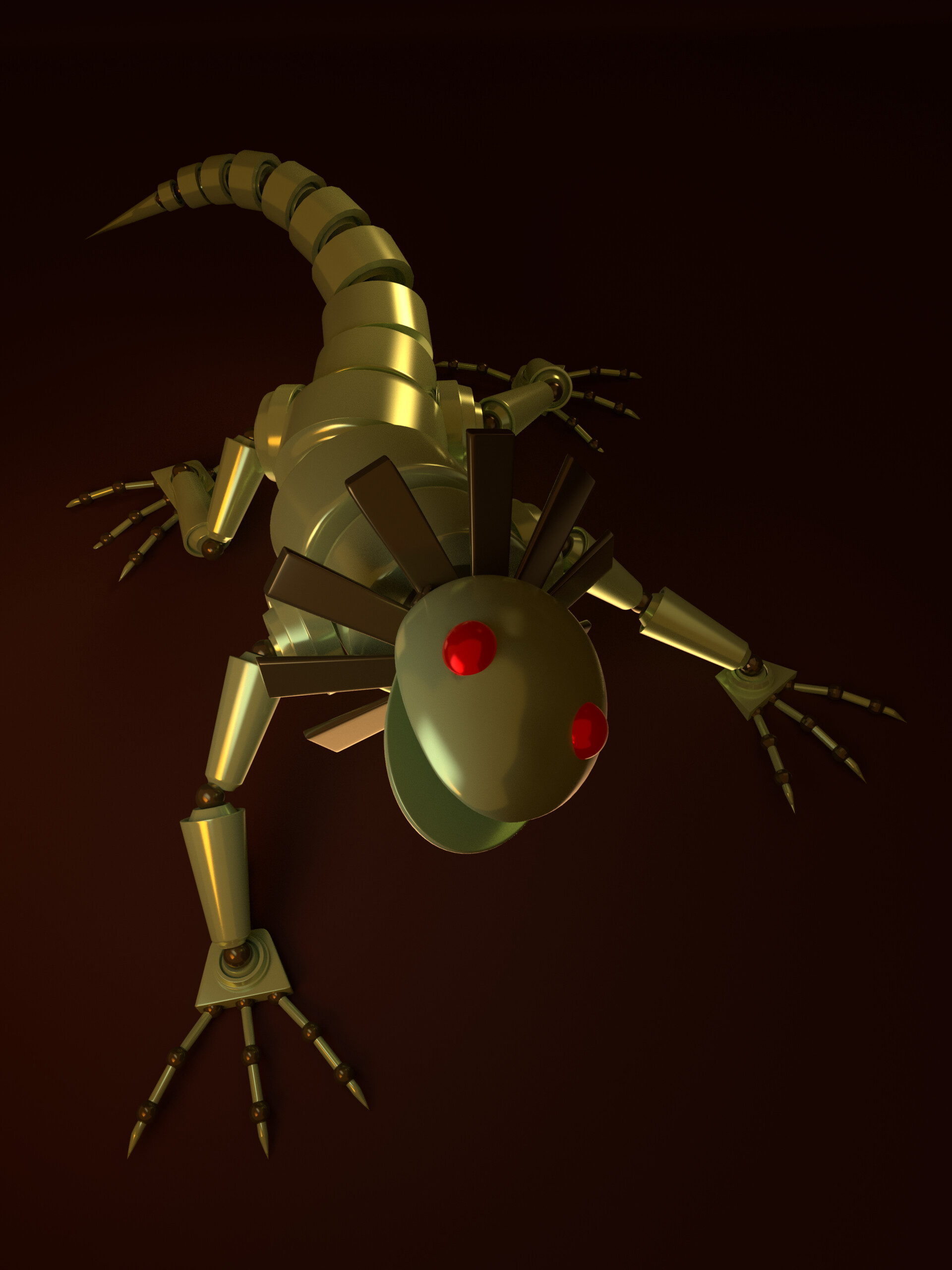 ArtStation Mechanical Lizard 3D Model
