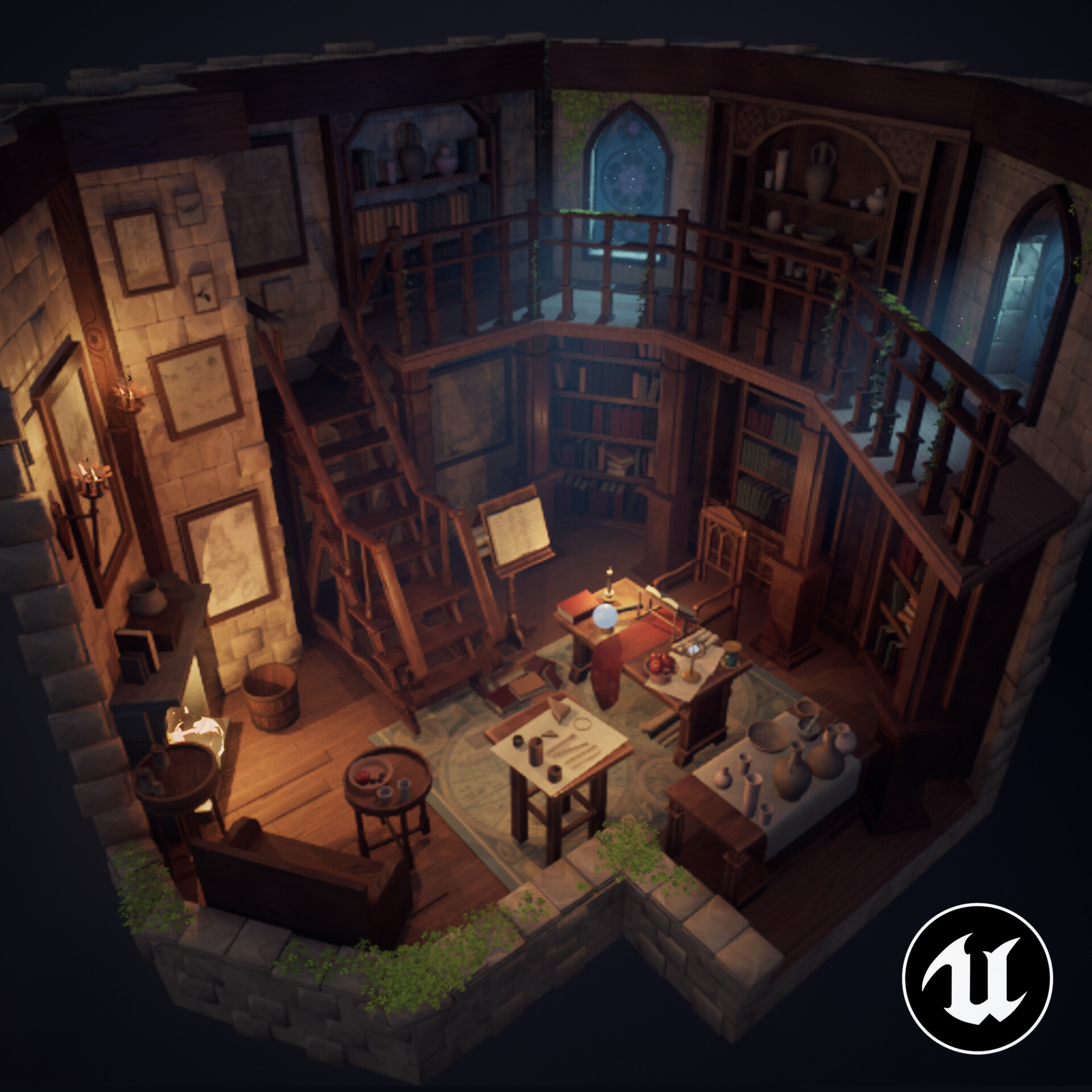 ArtStation - King Anheg's study/Diorama