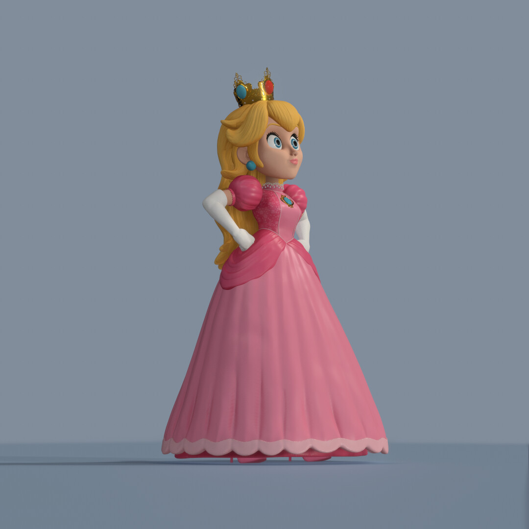 ArtStation - Princess Peach - 3D print model