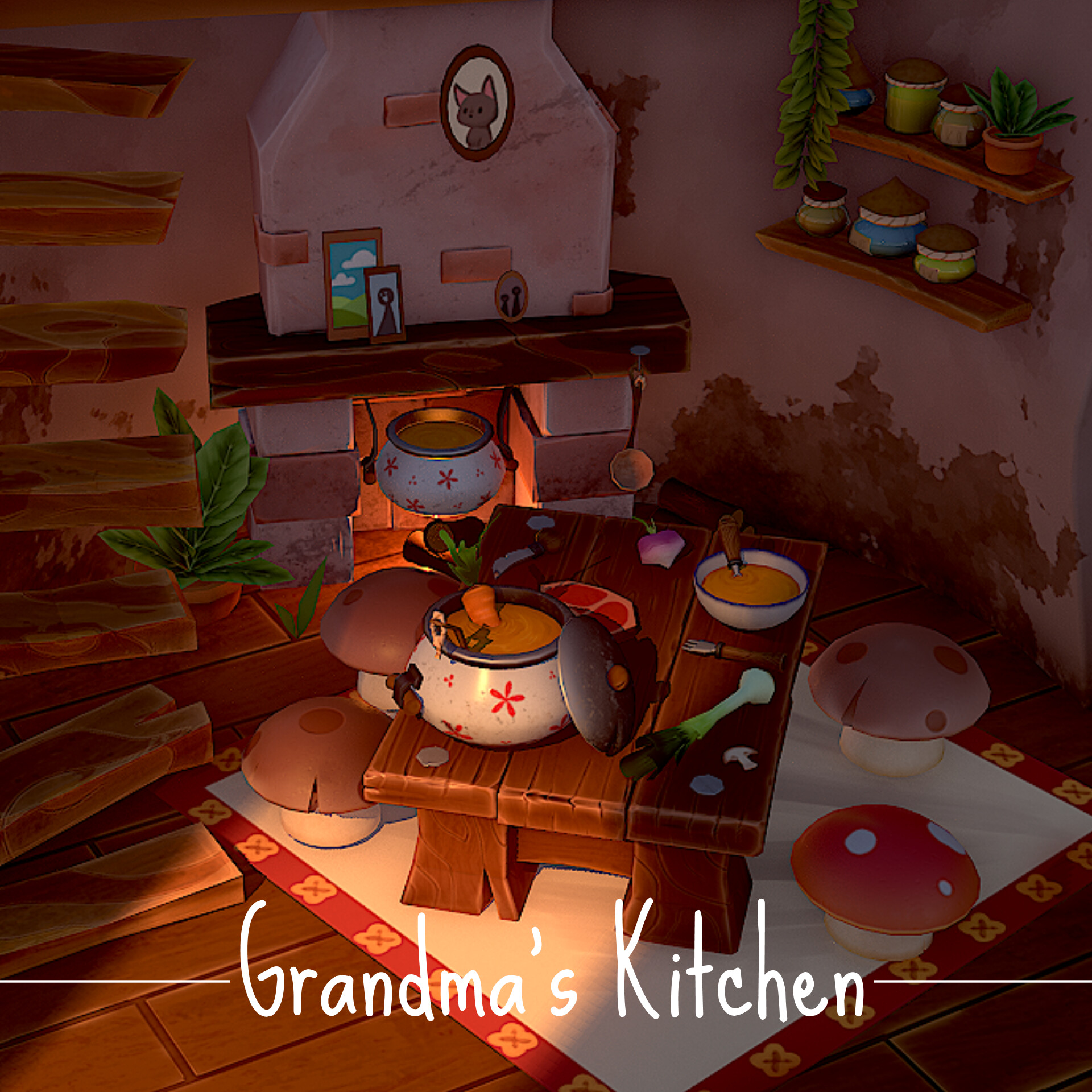 ArtStation - THe Grandma'S Kitchen