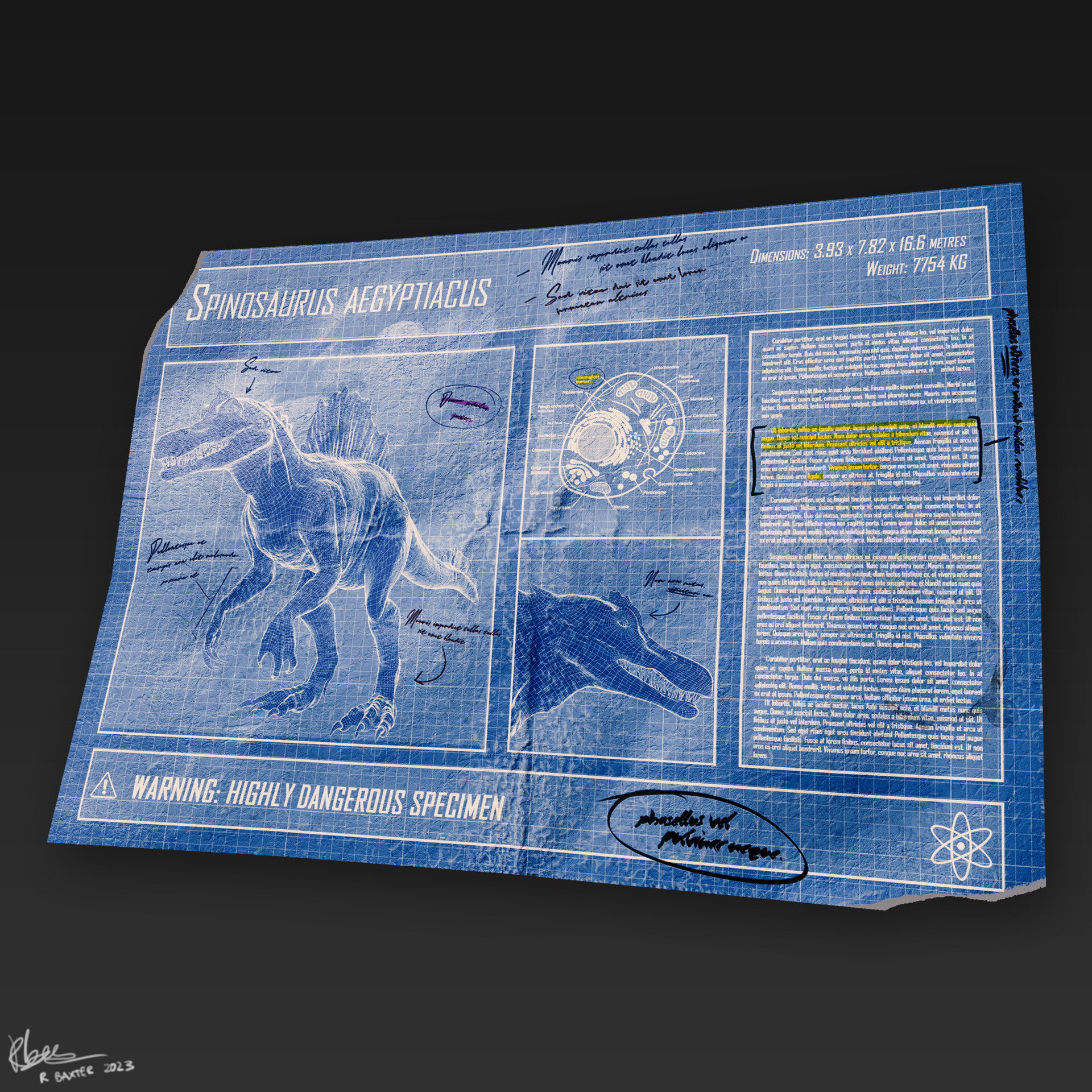 Robin Baxter - Spinosaurus Lab Blueprint