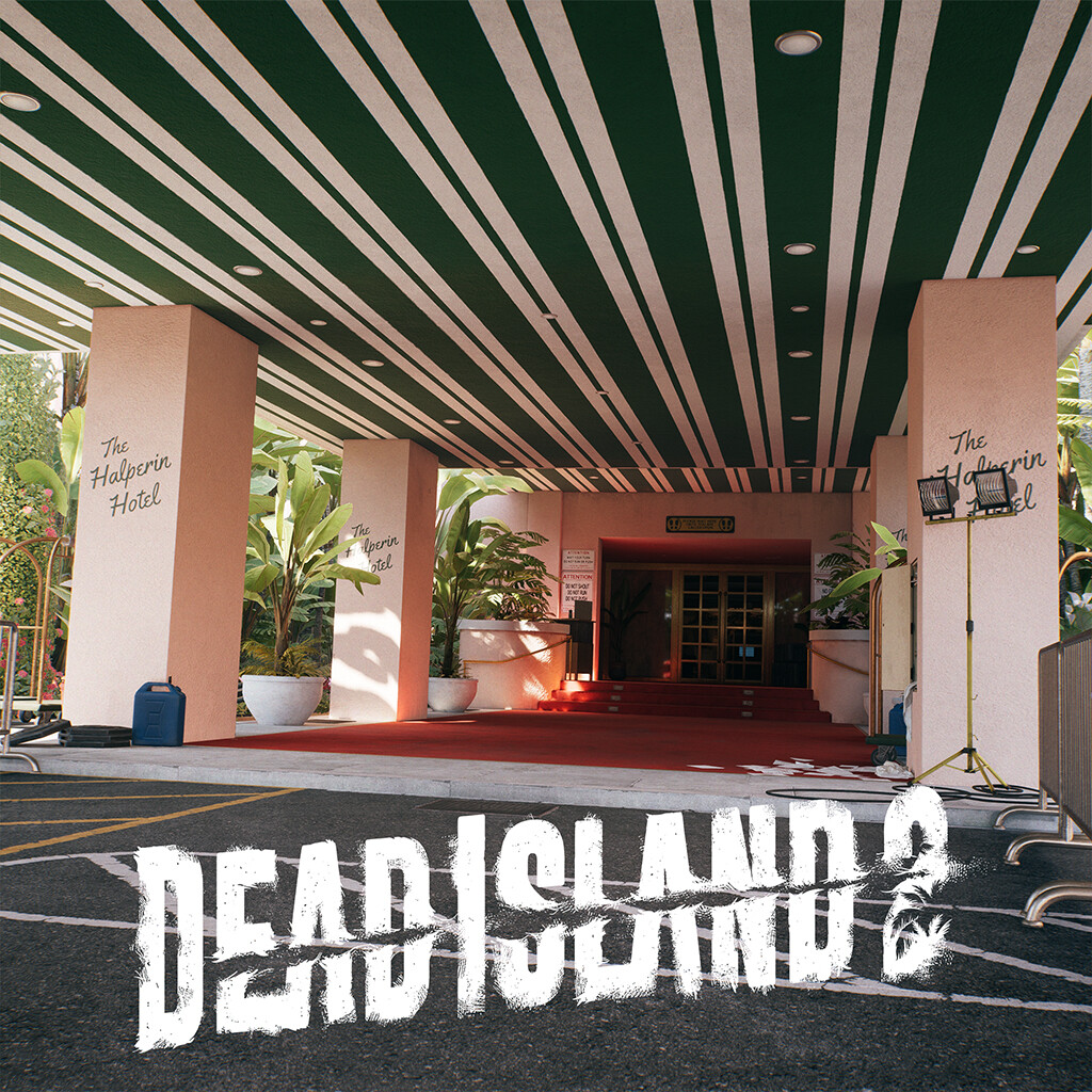 ArtStation Dead Island 2 Halperin Hotel Exteriors