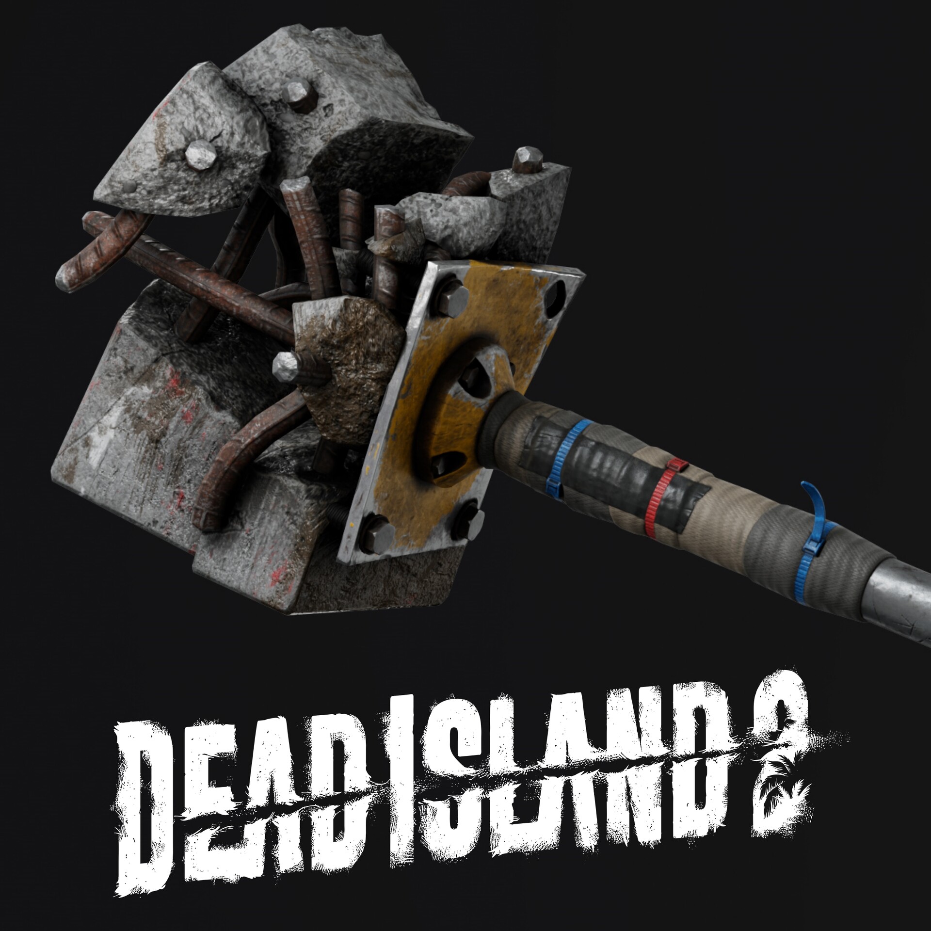 ArtStation Dead Island 2 Sign Pole Sledgehammer