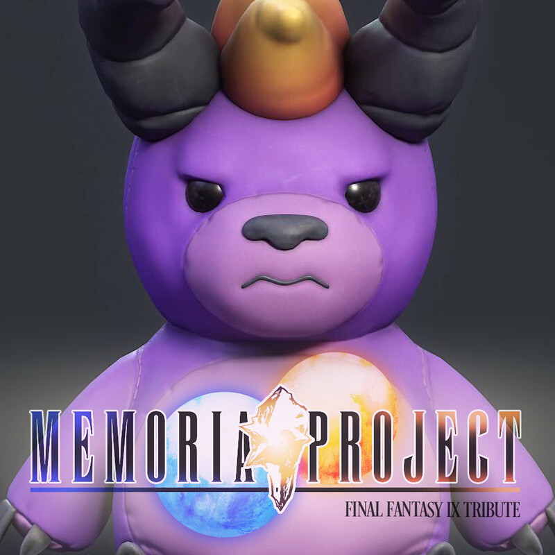 Behemoth Plushie - Memoria Project (Final Fantasy IX Tribute)