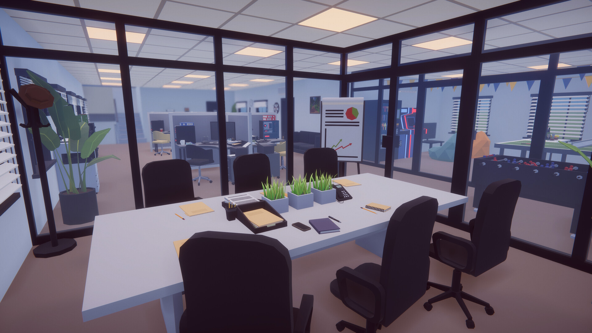 ArtStation - Low Poly Office Interiors