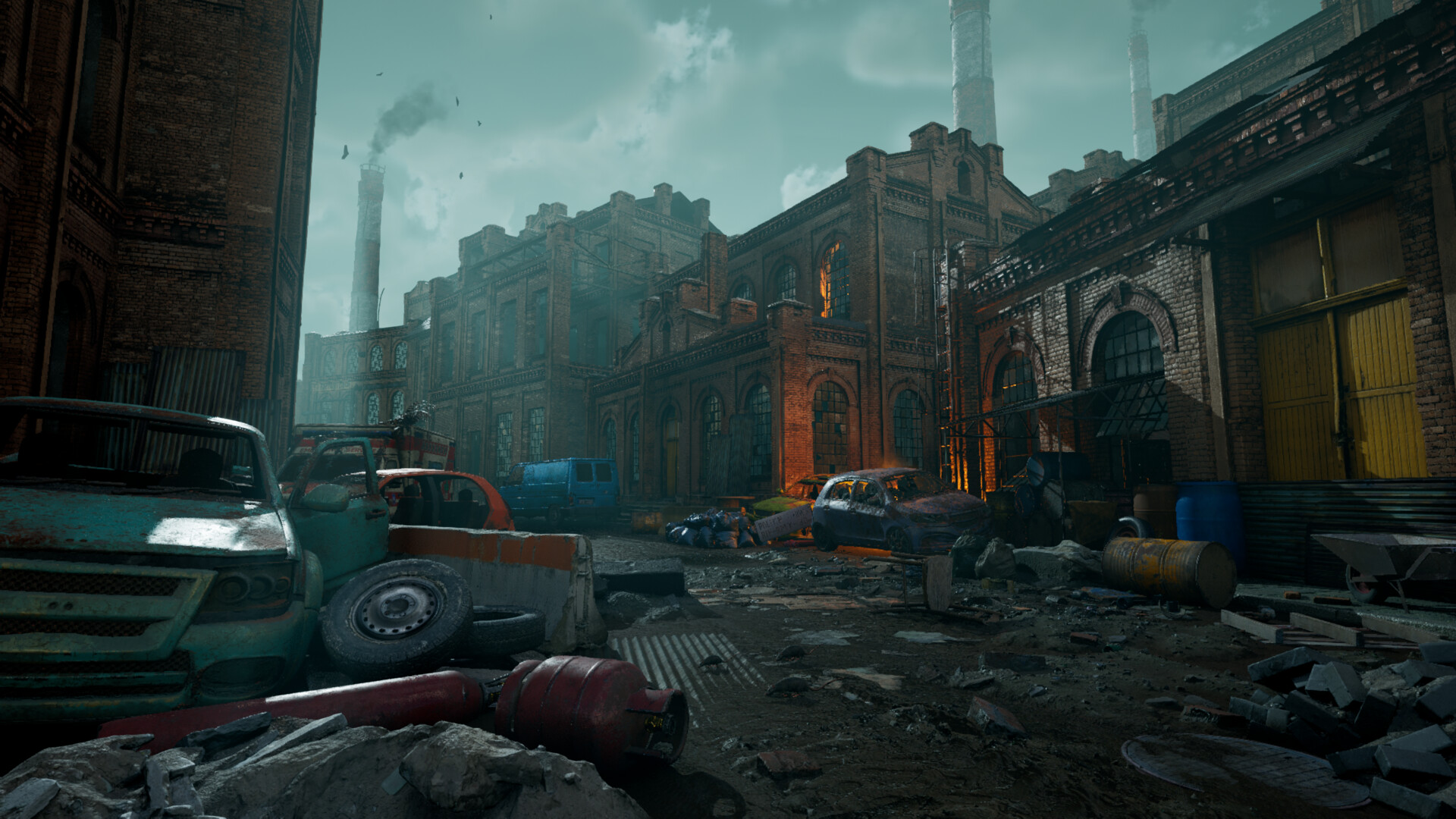 ArtStation - Abandoned industrial street(Unreal Engine WIP)