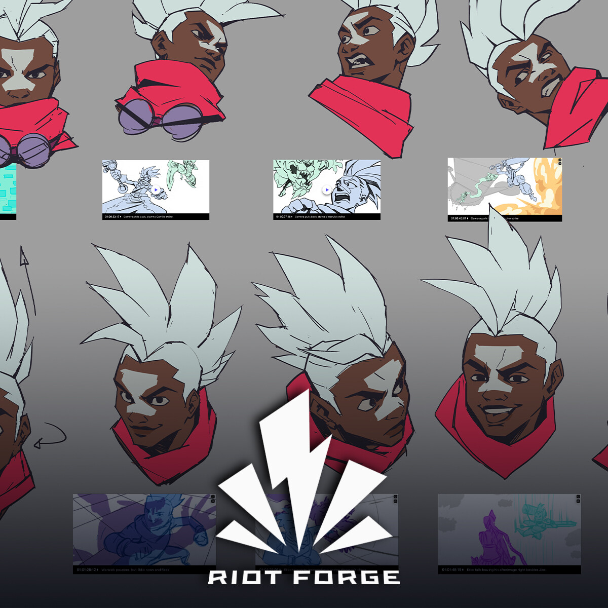 ArtStation - 2d animation Ekko Fan Art League of Legends