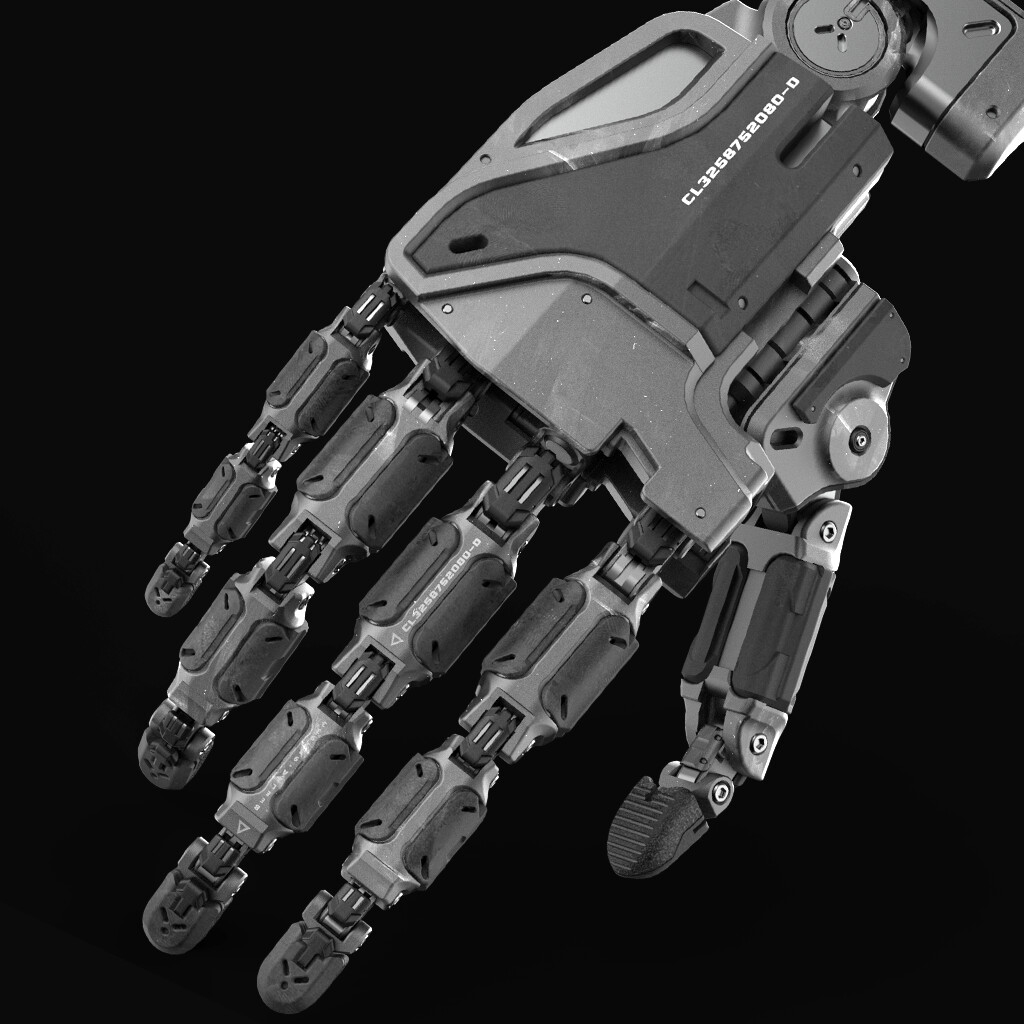 ArtStation - Mecha Hand // Tanto Knife