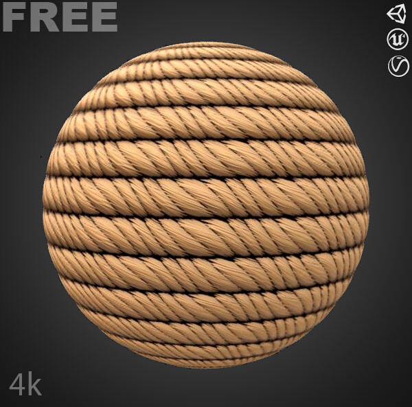 ArtStation - Rope Fabric Material PBR Texture Free Download High Resolution  Substance Sbsar