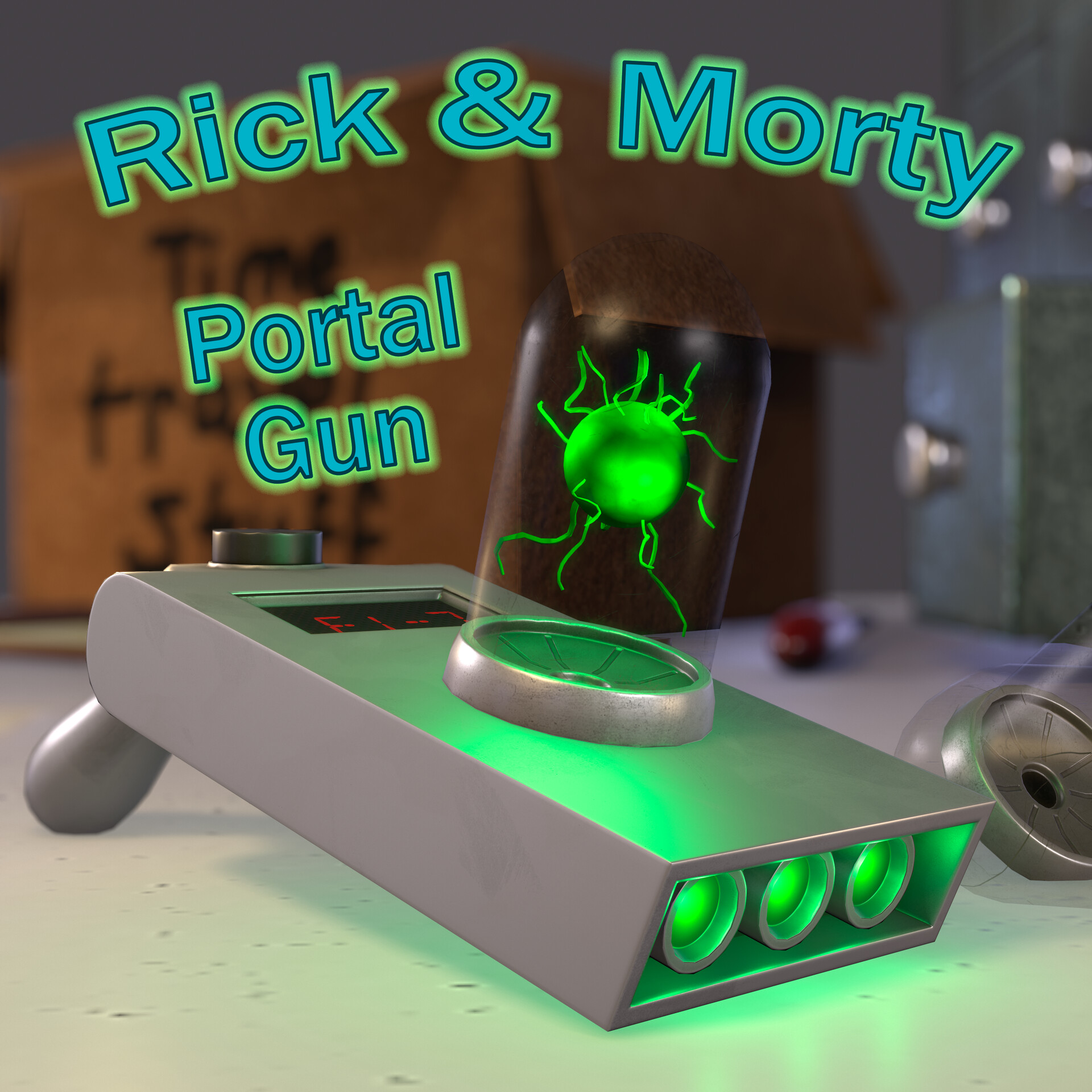 ArtStation - Rick & Morty Ripped Portal Wall