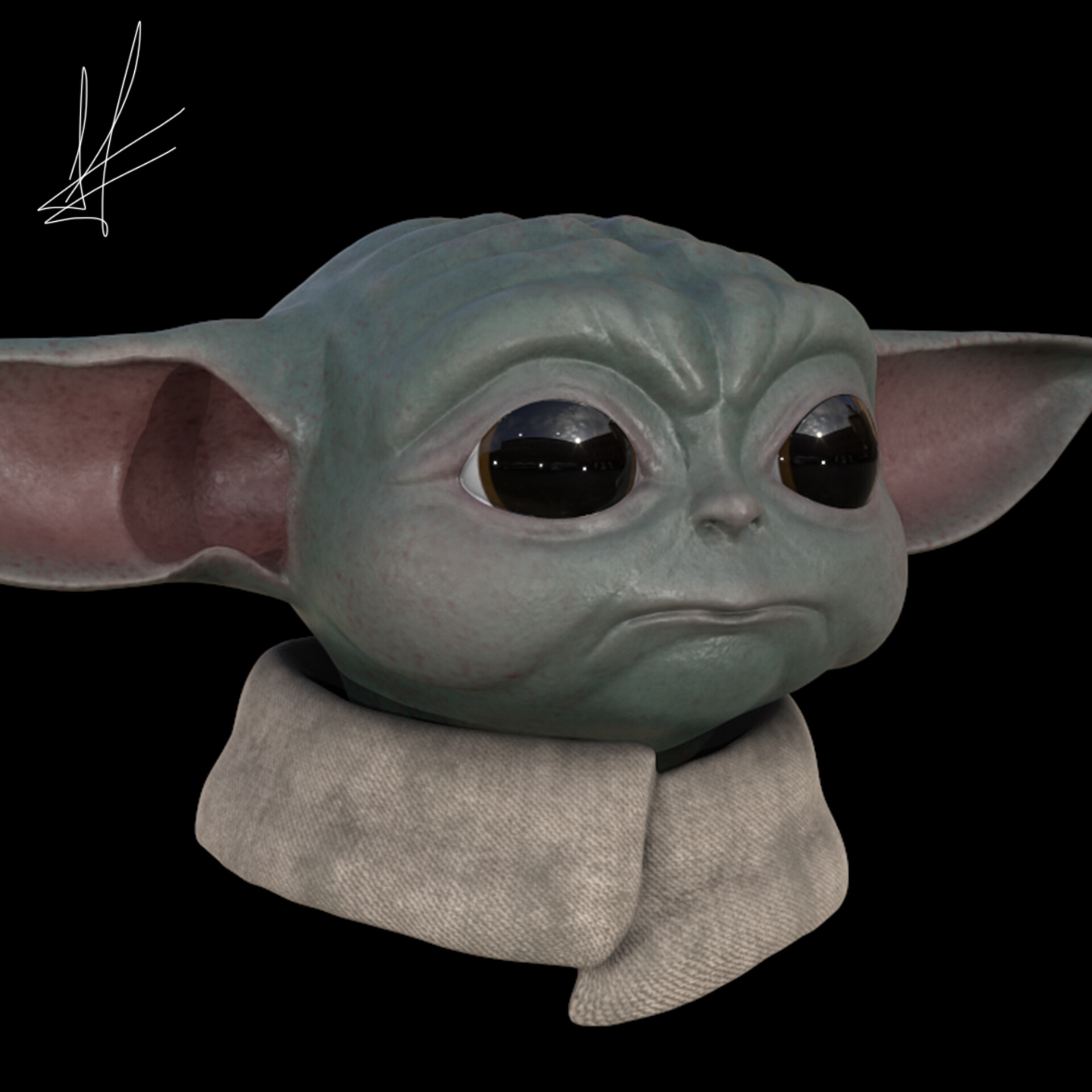 ArtStation - Baby Yoda (Grogu)