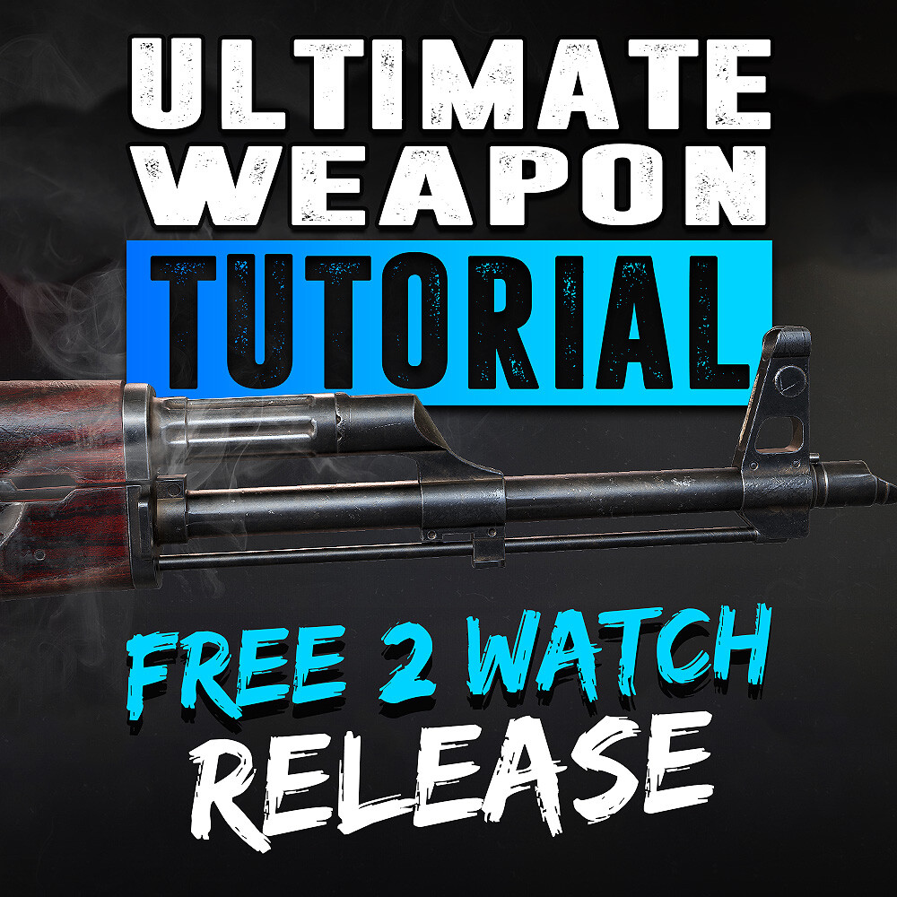 Ultimate Weapon Tutorial - Create a game ready weapon in 3Ds Max , Substance Painter &amp; Marmoset 