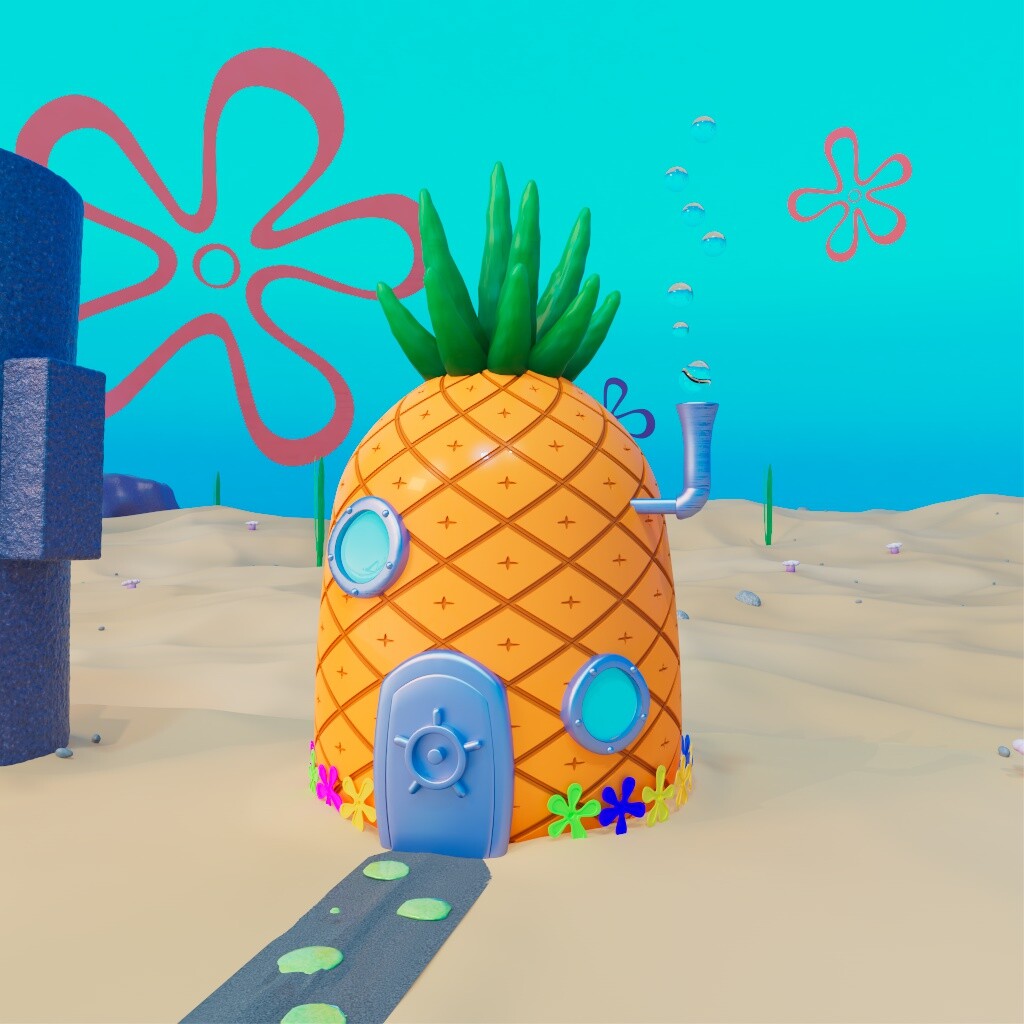 ArtStation - Conch Street | Spongebob Squarepants