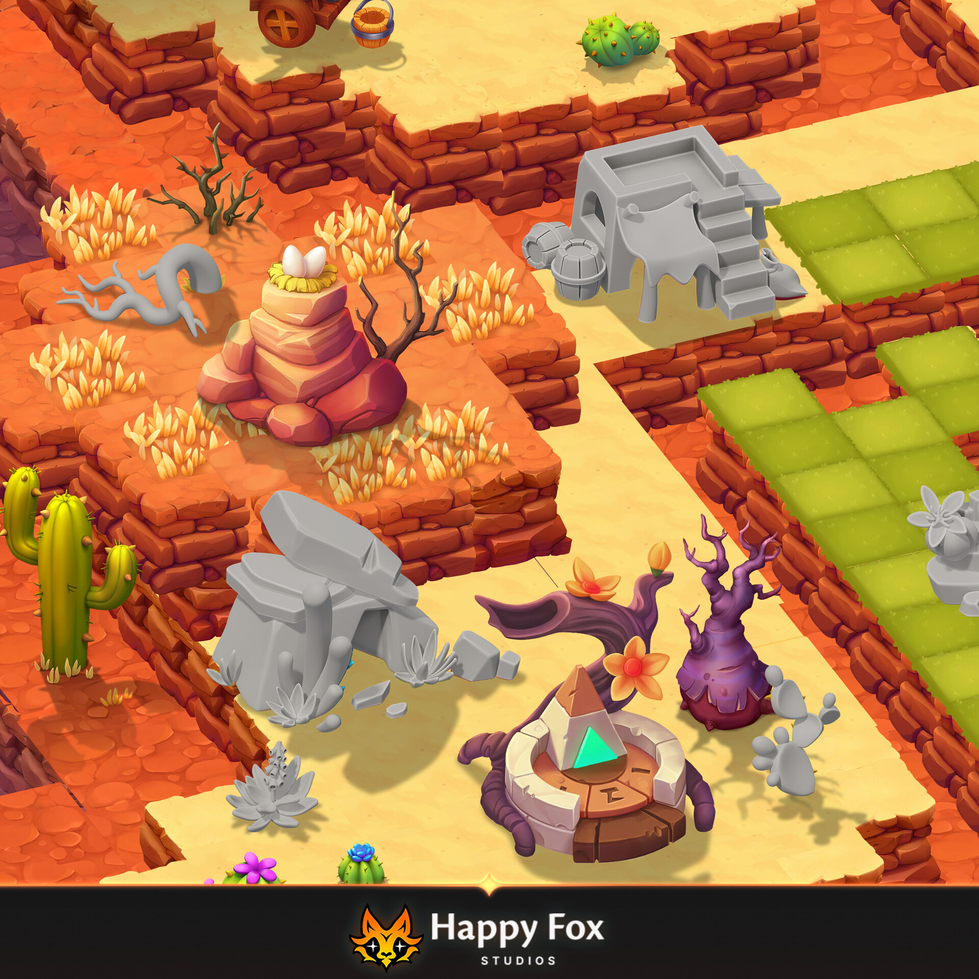 ArtStation Environment 3d models for overpaint