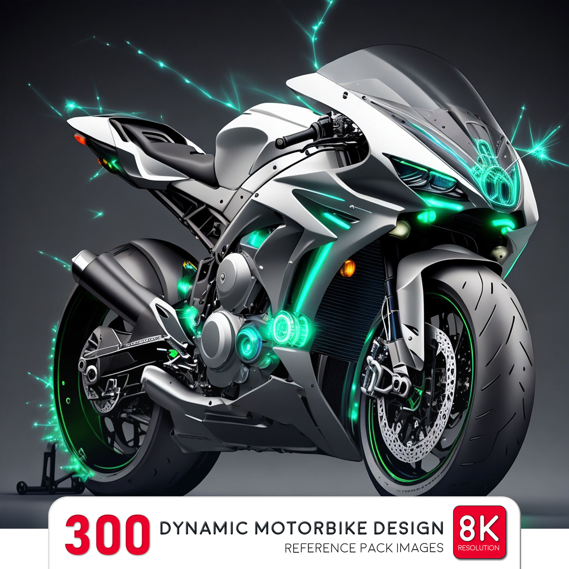 ArtStation - Dynamic Motorbike Design vol 2-8K|Reference pack