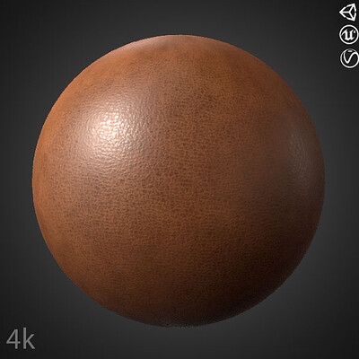 Self textured Leather PBR Texture - A23D