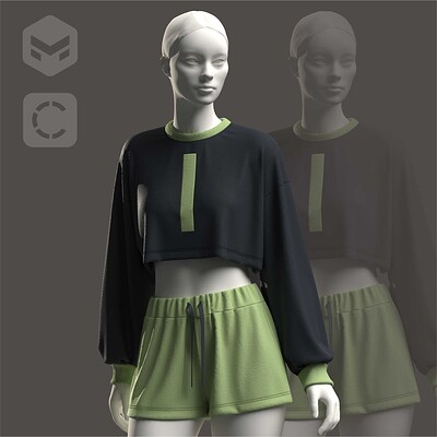 adidas Ivy Park Corset Crop Top 'Dark Green