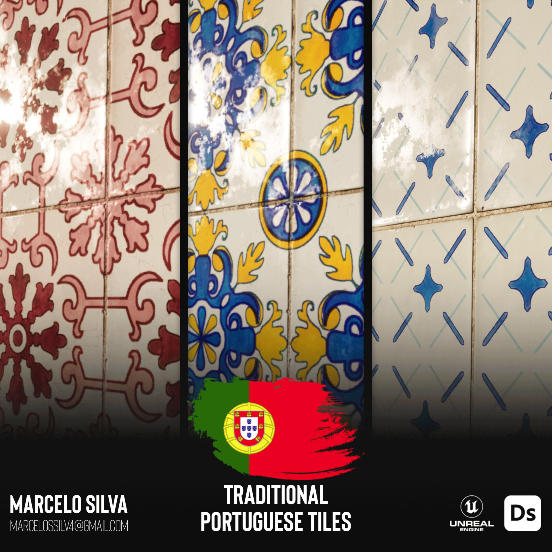 ArtStation Traditional Portuguese Tiles/Azulejos