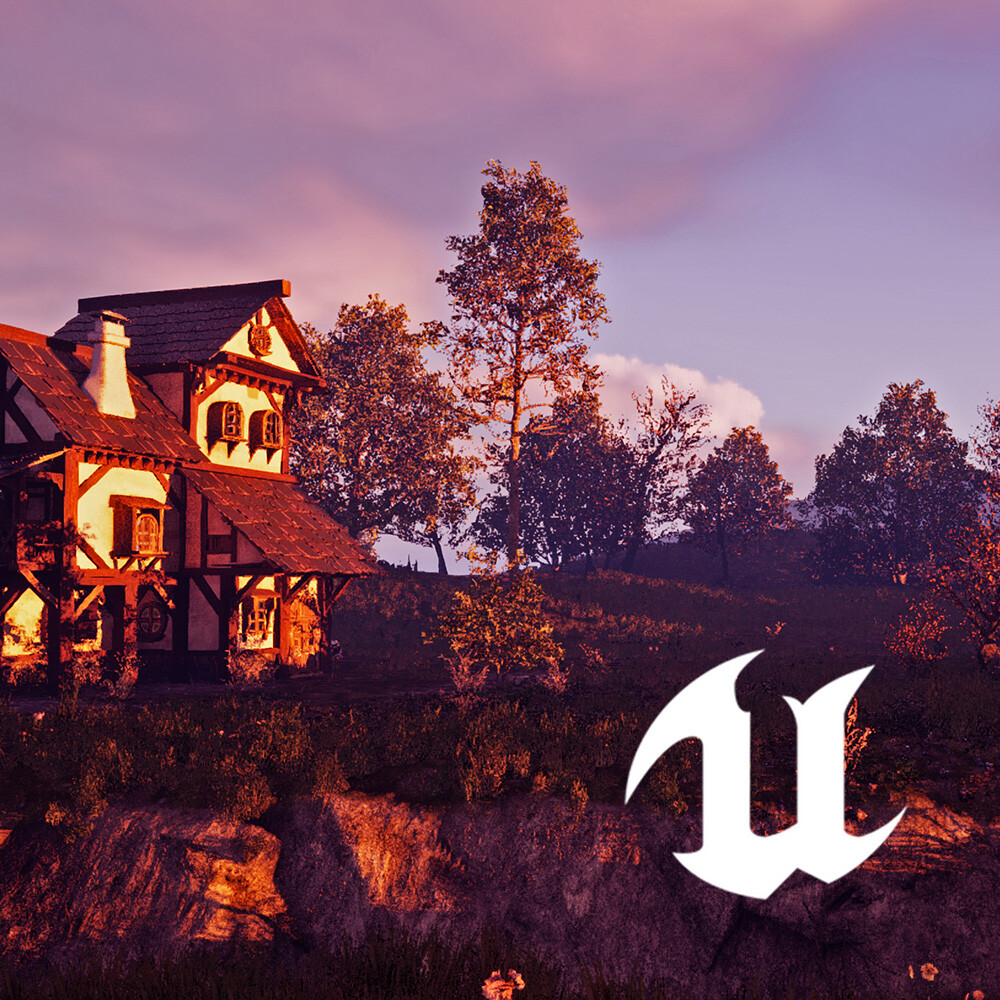 ArtStation - Medieval Village Environment in Unreal Engine and Blender