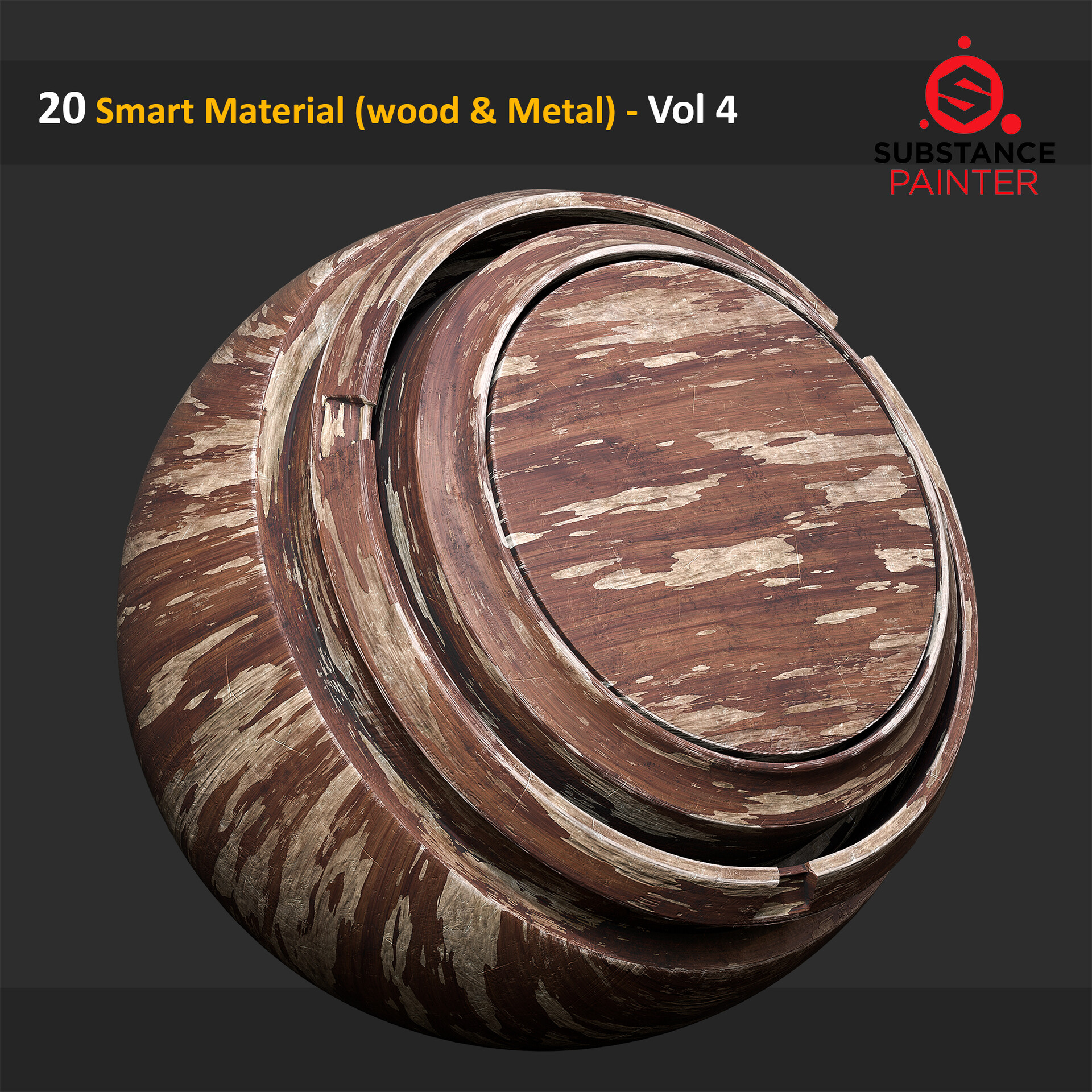 ArtStation - 20 Smart Material ( Wood & Metal ) - Vol 4