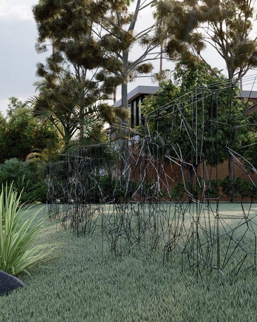 ArtStation - Random steel line railing